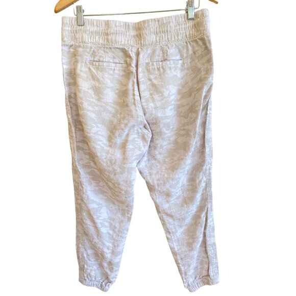 Athleta Camo Cabo Linen Jogger Women’s 10 Athleisure Travel Pant Worn Once! - Picture 4 of 12
